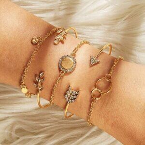 Leaves & Arrows Bracelet Set
